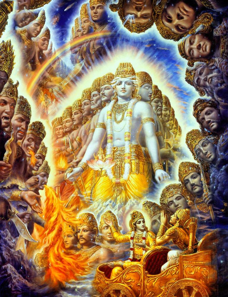 Krishna Displays His Universal Form to Arjuna