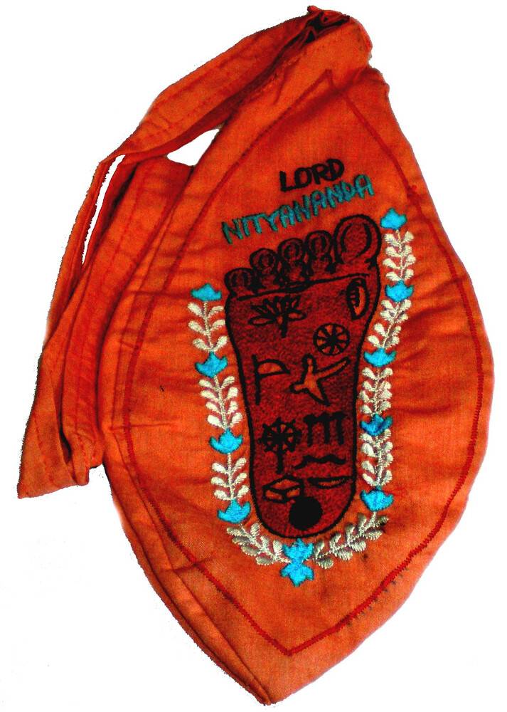 Lotus Feet of Lord Sri Nityananda Japa Bead Bag