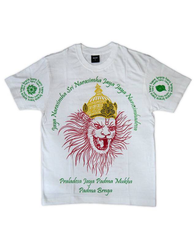 T-Shirt: Lord Narasimha with Prayers