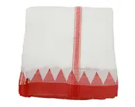Jagnnath Puri Temple Border Dhoti and Chadar Set Jagnnath Puri Temple Border Dhoti and Chadar Set