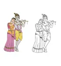 Krishna Copy Coloring Book