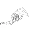 Hanuman Coloring Book (Trace & Paint)