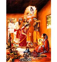 Advaita Acharya's Wife Visits Lord Caitanya