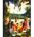 Nimai [Lord Caitanya] Steals the Young Girls Offerings to the Demigods