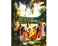 Nimai [Lord Caitanya] Steals the Young Girls Offerings to the Demigods