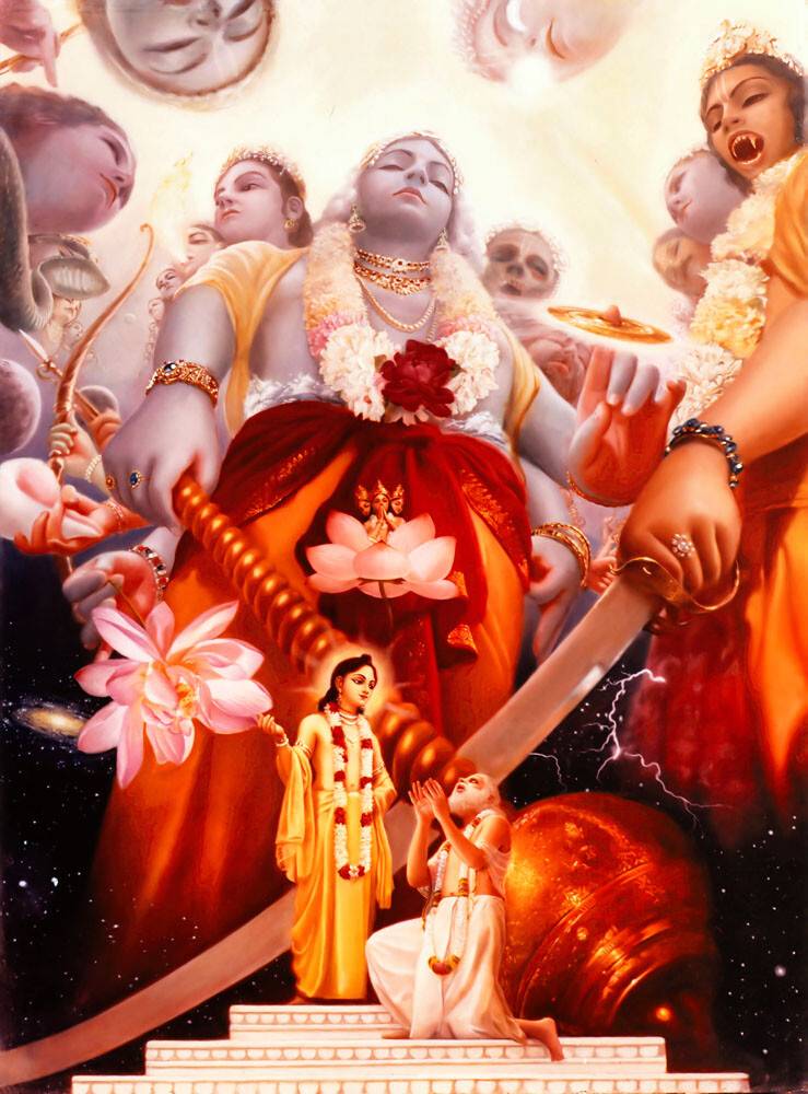 Lord Caitanya Reveals the Universal Form to Advaita Acarya