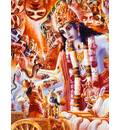 Krishna Shows Universal Form to Arjuna on Battlefield