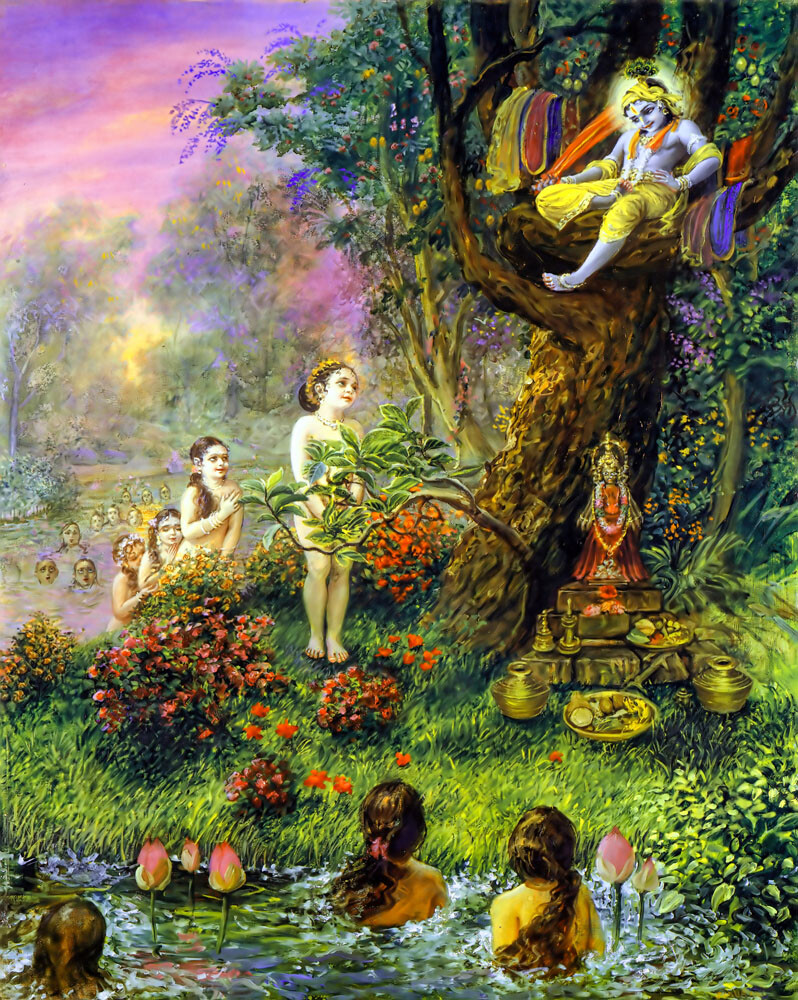 Krishna Returns Stolen Clothes to the Gopis