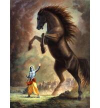 The Horse Demon Kesi Attacks Krishna