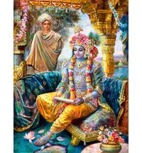 Krishna Reads the Letter From Rukmini