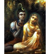 Lord Shiva Instructs His Wife, Sati