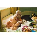 Prabhupada Reading Book at his Desk