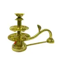 Grand Brass Arati Lamp – 11 Ghee Wicks - Ganga Pooja Aarti Style