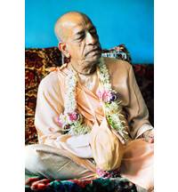 Prabhupada Meditatively Chanting Japa in his Room