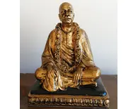 Prabhupada Vyasasana Figure (7.5") - Gold Antique Finish