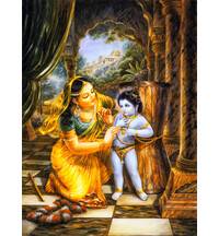 Krishna Bound by His Mother's Love