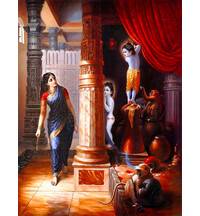 Krishna and Balaram Hide From Mother Yasoda