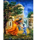 Mother Yasoda Chases Baby Krishna