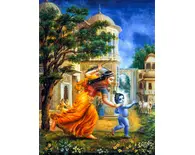 Mother Yasoda Chases Baby Krishna