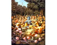 Krishna Enjoys Lunch With the Cowherd Boys