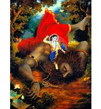 Lord Balarama Slays the Demon Pralamba