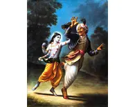 Krishna Kills the Sankhacuda Demon