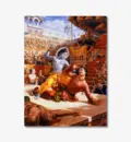 Lord Krishna Kills the Tyrant Kamsa