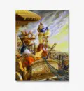 Krishna and Arjuna Blow Their Conchshells