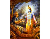 Krishna Instructs Arjuna