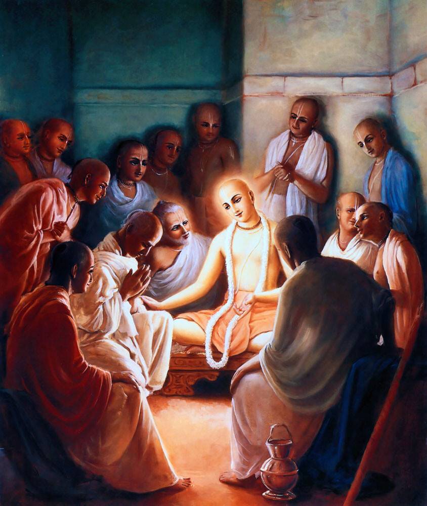 The Reunion of Lord Caitanya and His Devotees