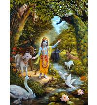 Krishna with the Animals of Vrindavan
