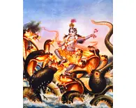 Krishna Dances on the Hoods of the Kaliya Serpent