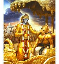 Lord Krishna Instructs the Bhagavad-Gita to Arjuna