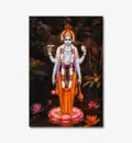 Lord Vishnu (Supersoul) Standing on a Lotus