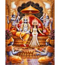 Lakshmi-Narayana: Lord Vishnu and Mother Laksmi