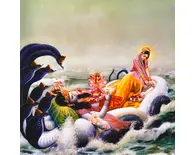 Garbhodakasayi Vishnu and Laksmi Creating the Universe