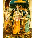 Lord Ramacandra and His Associates: Sita, Laksmana and Hanuman