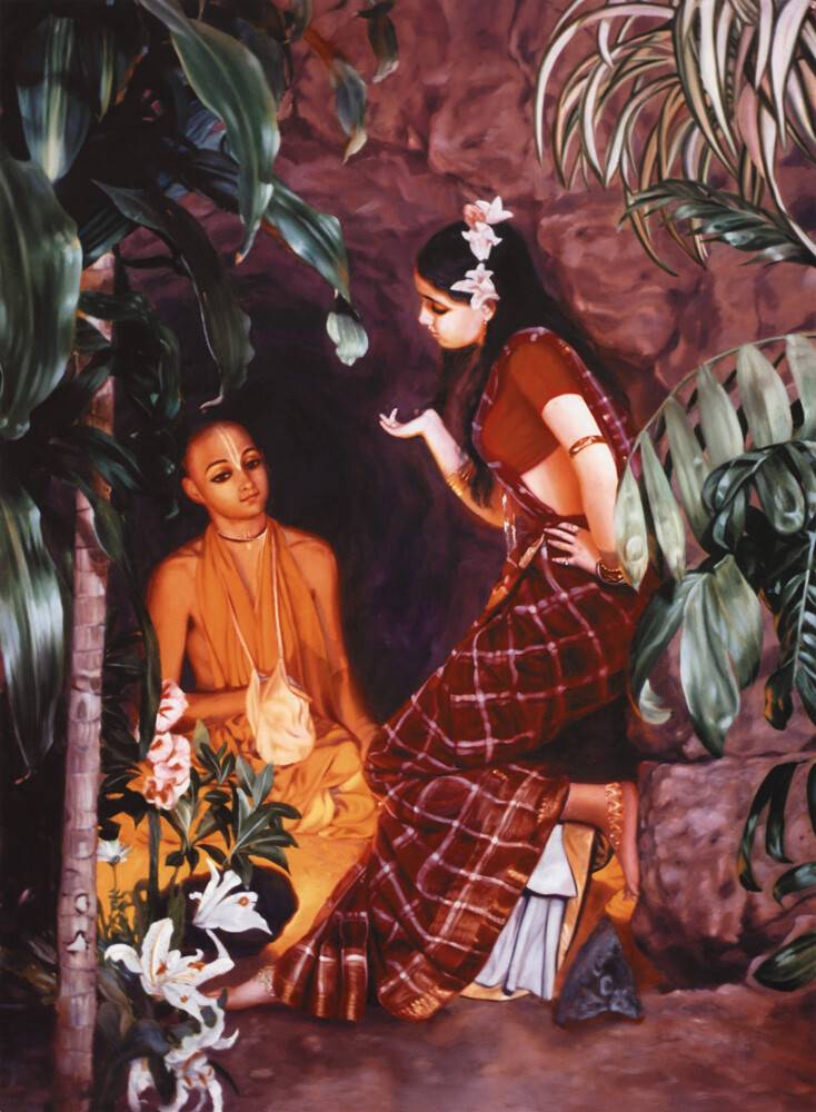 Haridas Thakur Tempted by the Prostitute