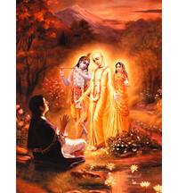 Lord Caitanya Shows Ramananda Raya that He is the Same Radha-Krishna