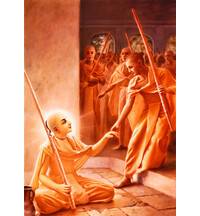 Lord Caitanya Greeted by Prakasananda Sarasvati