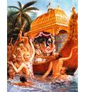 Lord Caitanya Attends the Water Pastimes of Lord Govinda