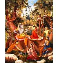 Lord Caitanya Sees Radha and Krishna