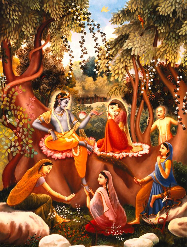 Lord Caitanya Sees Krishna\'s Vrindavan Pastimes