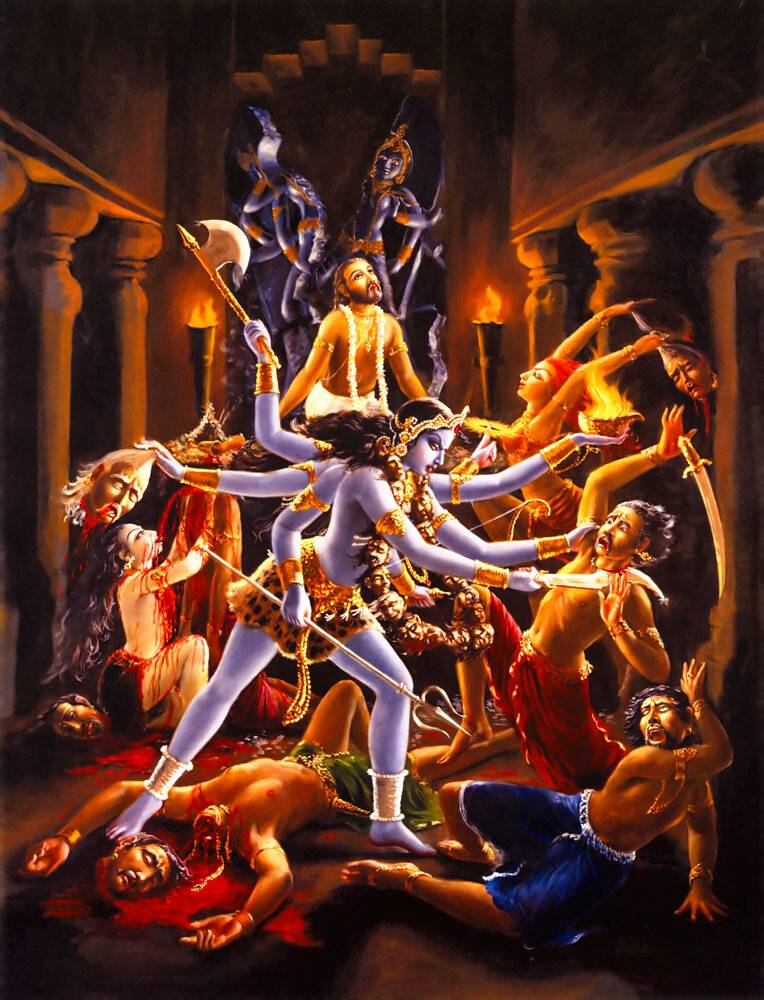 The Goddess Kali Protects Jada Bharata