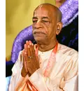 Prabhupada Sit on Vyasasana Praying with Hands