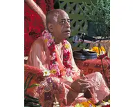 Srila Prabhupada on Pink Vyasasana