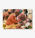 Srila Prabhupada Teaching Gayatri Mantra to Disciple