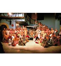 Srila Prabhupada With Disciples in Temple