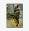 Srila Prabhupada in a very Stately Pose Outside Old Building