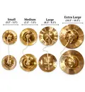 Whompers - Brass Hand Cymbals (Small 5.2\" - 5.5\")